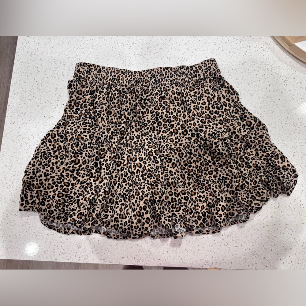 American Eagle Outfitters Animal Print A-Line Skirt